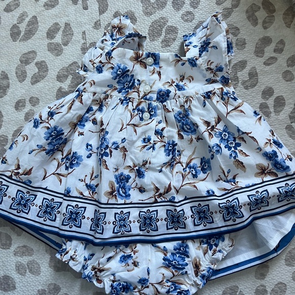 Janie and Jack Floral Border Matching Set NWT - Picture 3 of 6